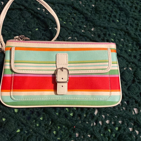 Coach, small wallet, colorful good condition - Picture 1 of 9